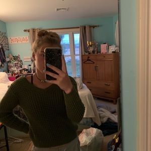 Forever 21 green sweater